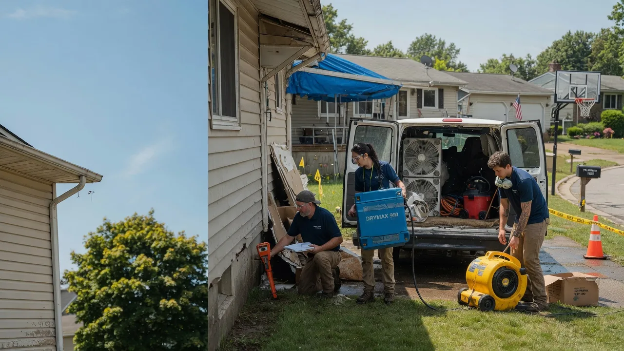 Ceiling Leak Cleanup in Rock City, IL near me