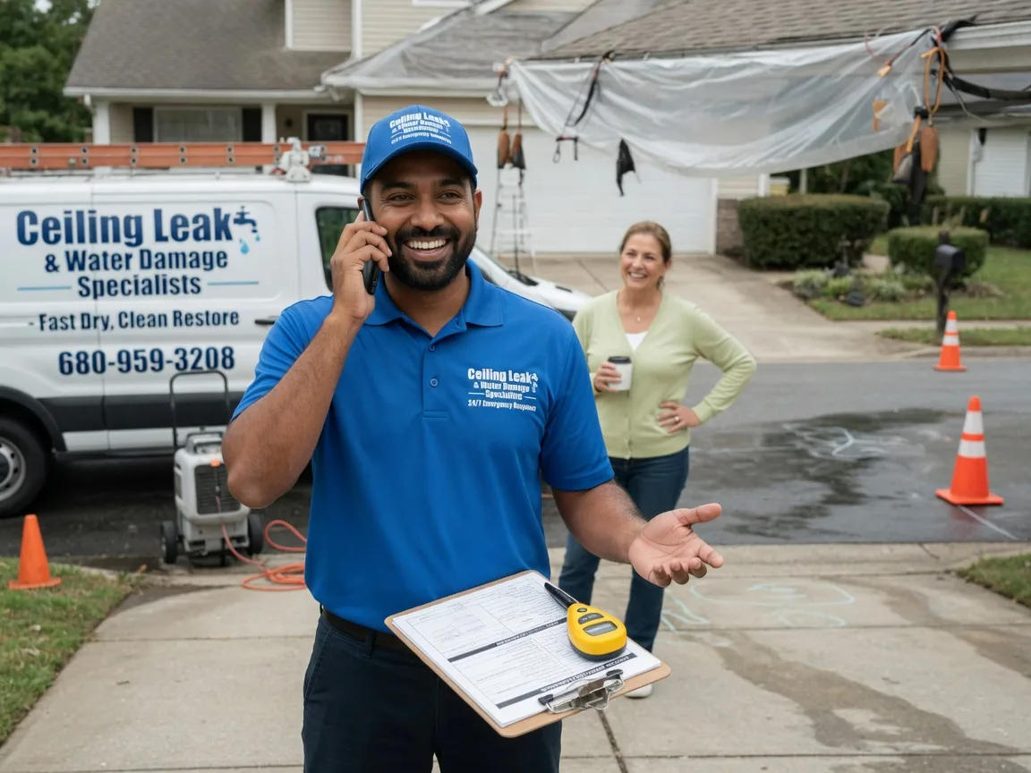 Ceiling Leak Cleanup Rock City, IL FAQs